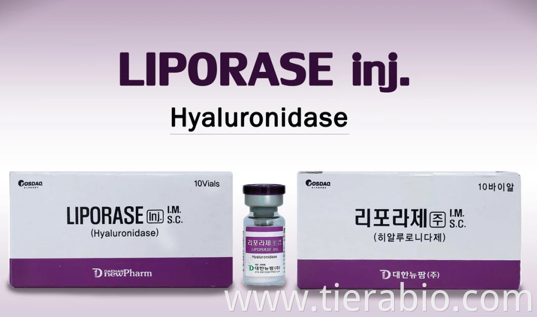 Wholesaler Price Liporase Injection Hyaluronidase Dissloving Hyaluronic Acid Dermal Filler 10vials/Box